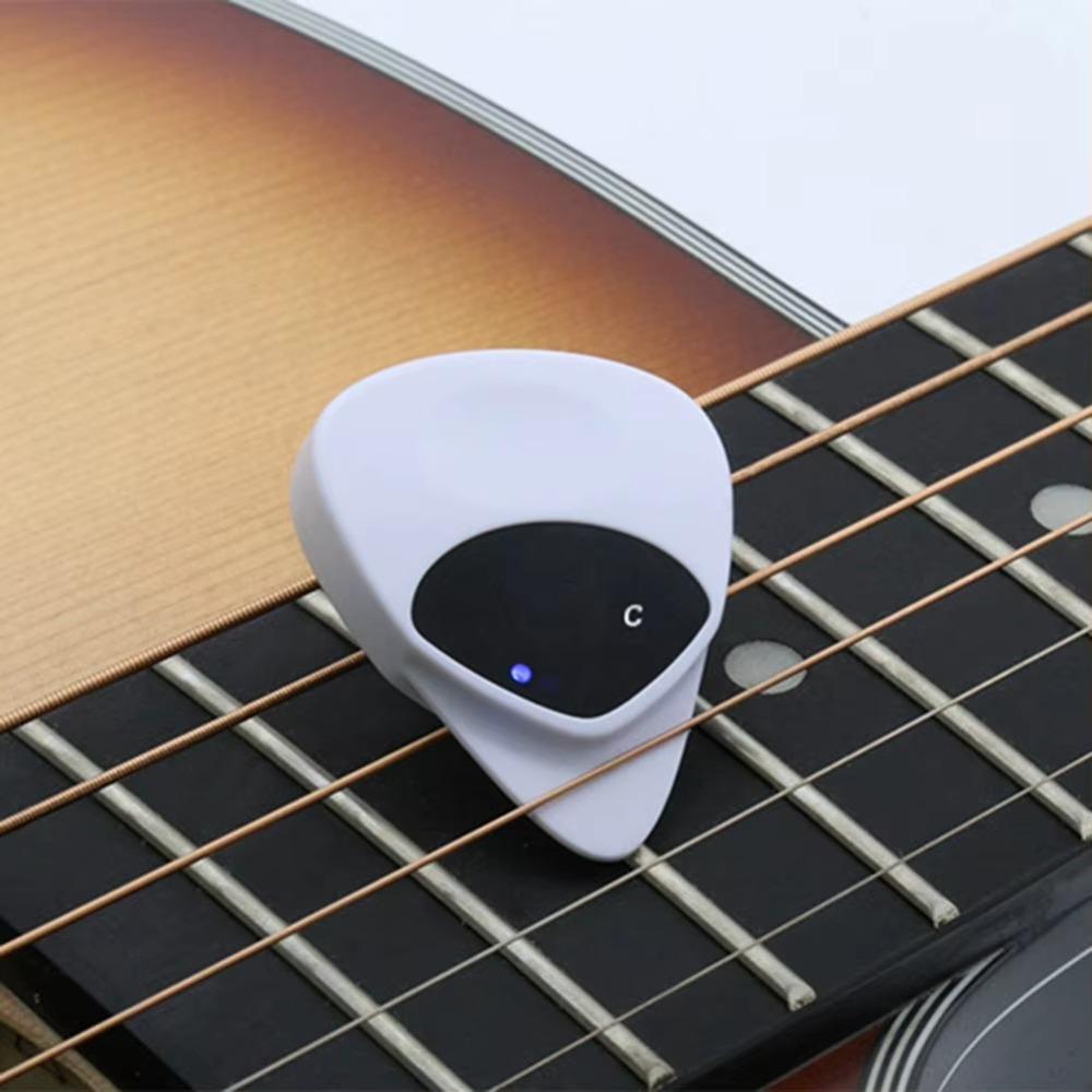 Small Multi-function Tuner ABS Acoustic Guitar Tuner New Guitar Pick & Tuner Combo