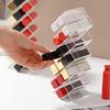 Organizador de Batom Empilhável com 16 ou 28 Compartimentos Suporte para Batom Torre de Acrílico Transparente Suporte para Armazenamento de Gloss para Bancada Cômoda