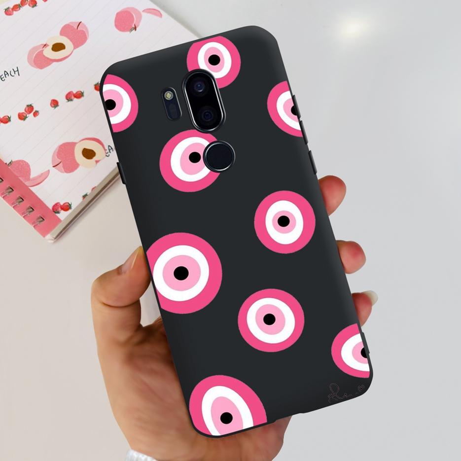 Para LG G7 thinQ Funda G710EM LM-G710 G710 Cubierta Pintada de Lujo Fundas de Teléfono de Silicona Suave Para LG G7 ThinQ Cubiertas Traseras 6.1'' Parachoques