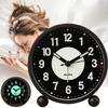 Silent Bedside Alarm Clock Non Ticking Glow-in-the-Dark Bedroom Clock