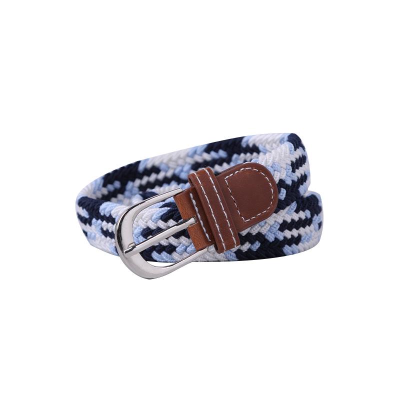 Unisex Fashionable Elastic Canvas Belt - Versatile and Simple Design