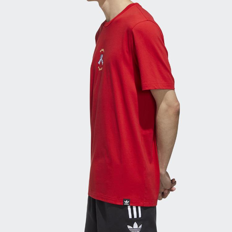 Adidas Originals Mic Graphic Sport Short Sleeve Tee Men Tops Red GP4053