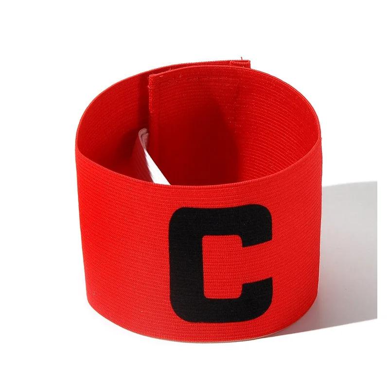

Football Captain Armband - 33x7cm Adjustable C-Band w/Reflective Stripe, Polyester Elastic for Adult/Youth Match & Training червоний