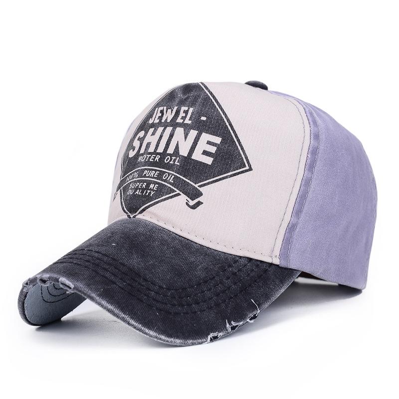 Unisexová letní baseballová čepice v korejském stylu - Barevný blok a ochrana proti slunci