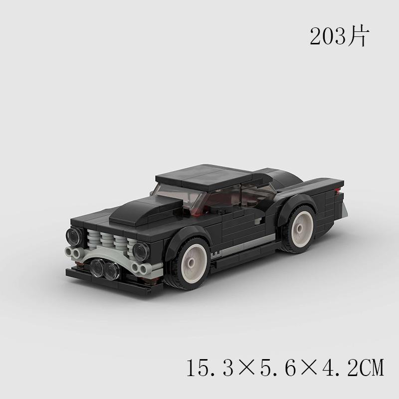 City vintage Speed car MOC rally sports model Building Blocks Old Super race classical Vehicle Racing Bricks Christmas Gift toy