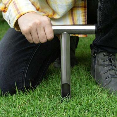 Prémiová nerezová tyč pro odběr vzorků půdy s ergonomickou rukojetí pro zahradní a farmářské použití