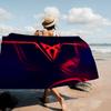 1pc Simple striped beach towel, quick drying absorbent swimming towel, multi-functional beach towel for beach swimming yoga