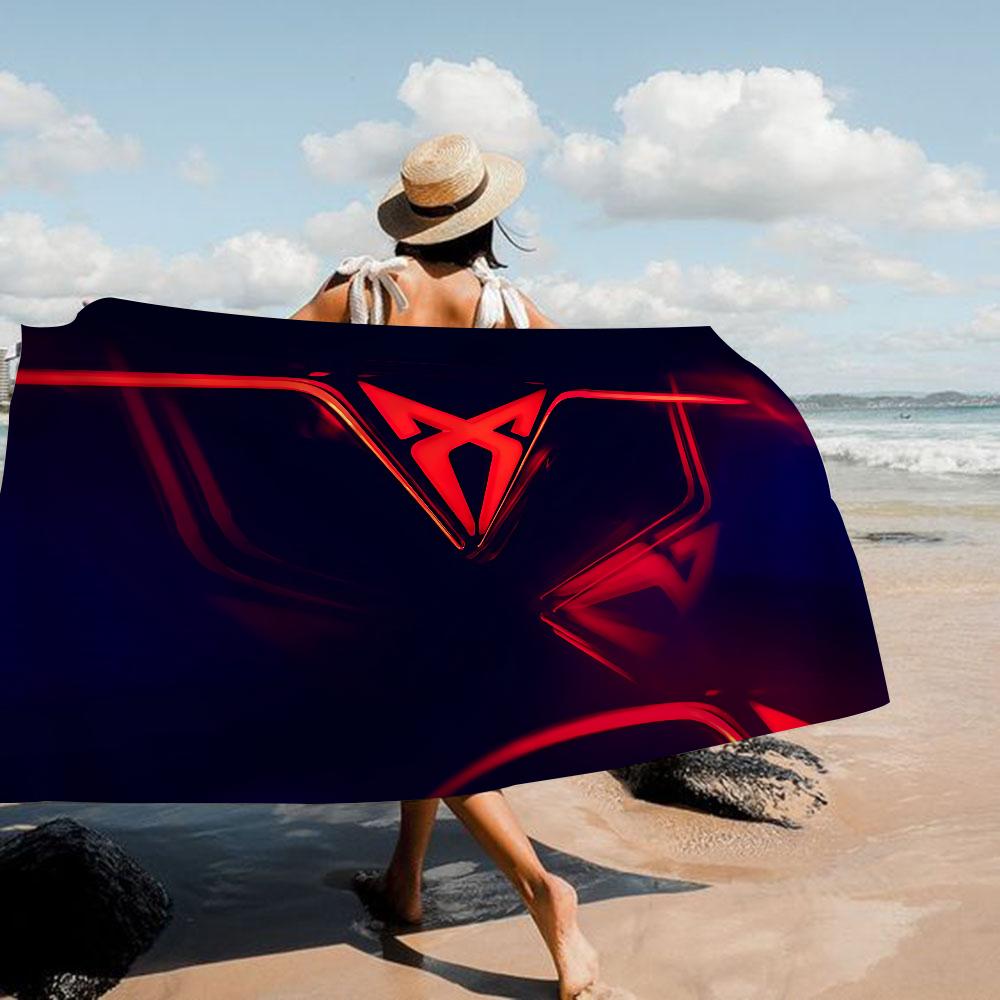 1pc Simple striped beach towel, quick drying absorbent swimming towel, multi-functional beach towel for beach swimming yoga