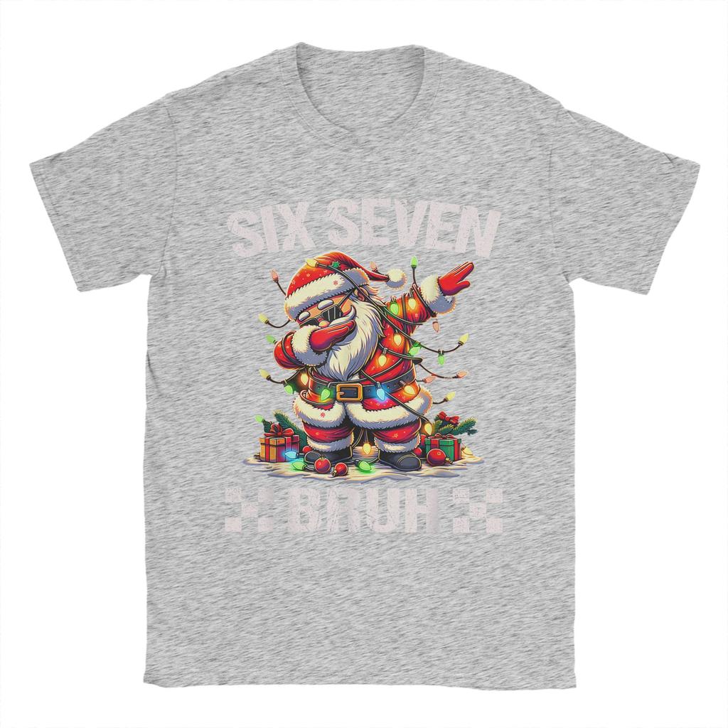 67 Six Seven Burh Funny Christmas 6 7 Meme T-Shirt Summer Cotton T Shirts For Male Hippie Pattern Tshirt Short-Sleeve Clothes