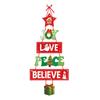 Christmas Themed Door Hanger With Lanyard Paper Hanging Pendant For Indoor And Outdoor Festival Home Decoration