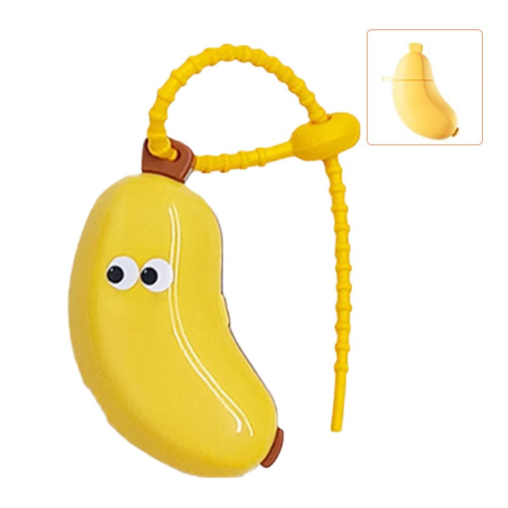 Plastic Toothbrush Head Protective Cover Banana Shape Toothbrush Dust Cap Cover 2in1 Brush Protect Toothbrush Storage Organizer
