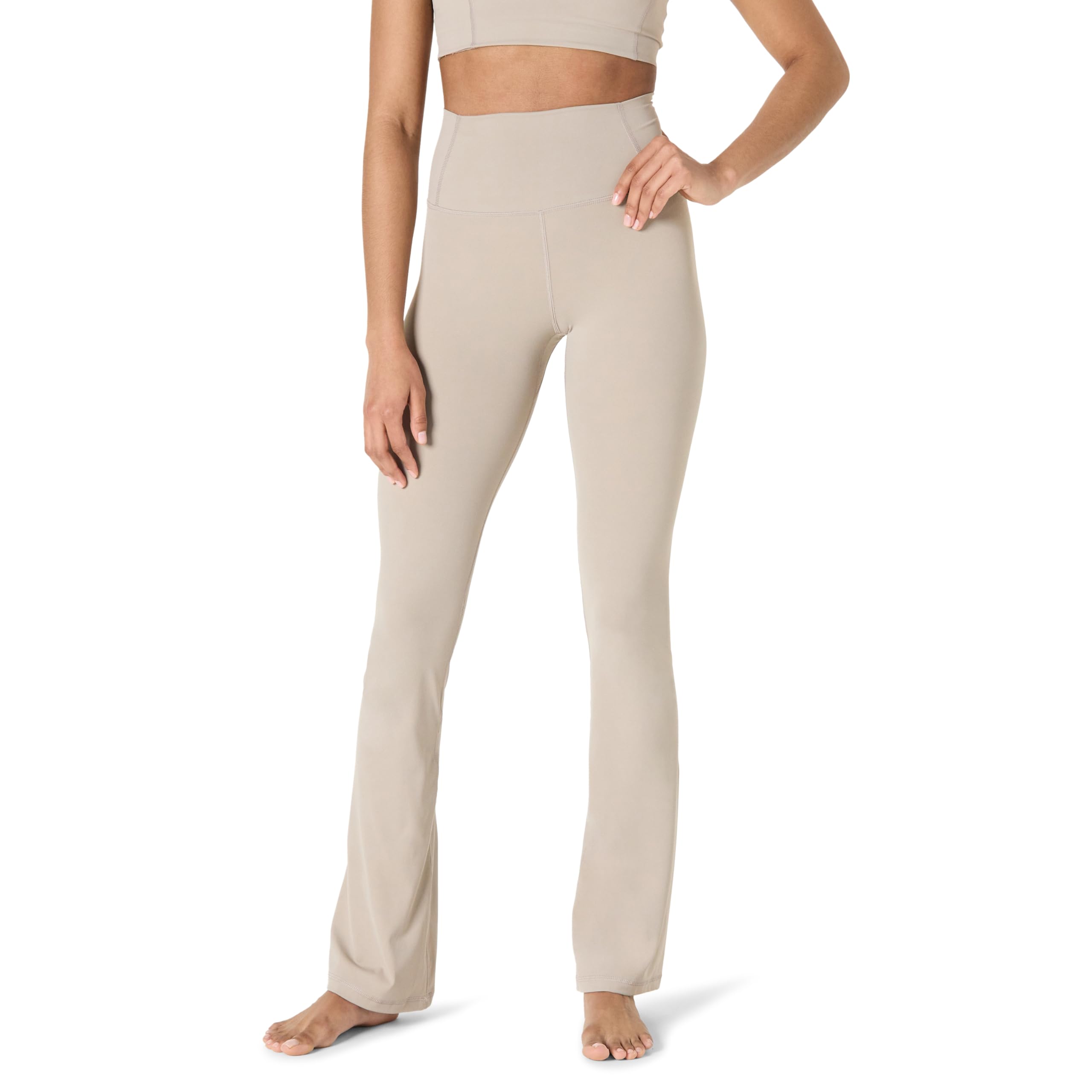 

Amazon Essentials Клеш Йога Длинные Высокие Супер Размер XL Женские Леггинсы, Длина, Талия, Активная одежда, Влагоотводящие, Дышащие, Прохладные, Мягкие, Серо-коричневый,