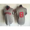 Maglia da Baseball Vintage Boston Red Sox Unisex Misto Cotone Top Sportivo Abbigliamento Casual