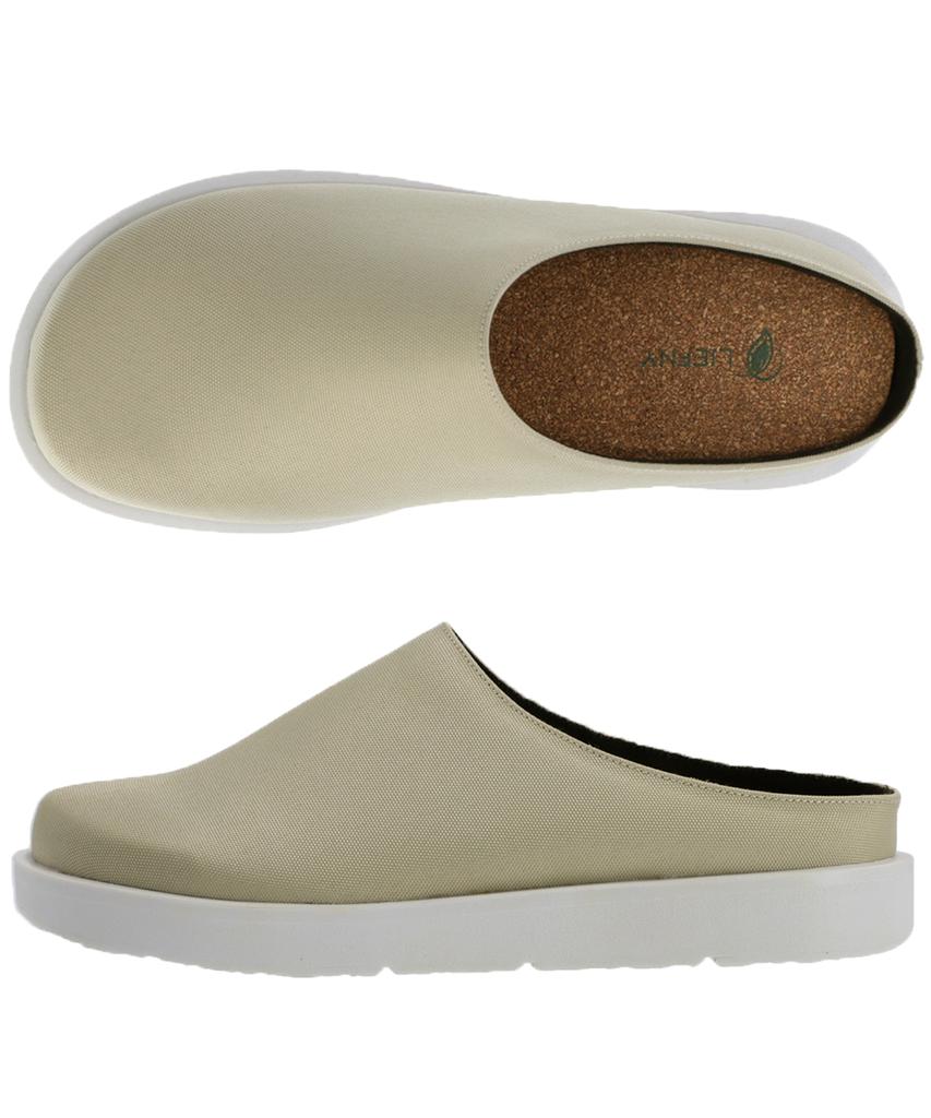 Liefny Fla Mule High Clogs Beige (Muplh07)
