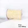 15m 1mm Korean Waxed Cord Faux Leather for DIY Bracelets & Necklaces
