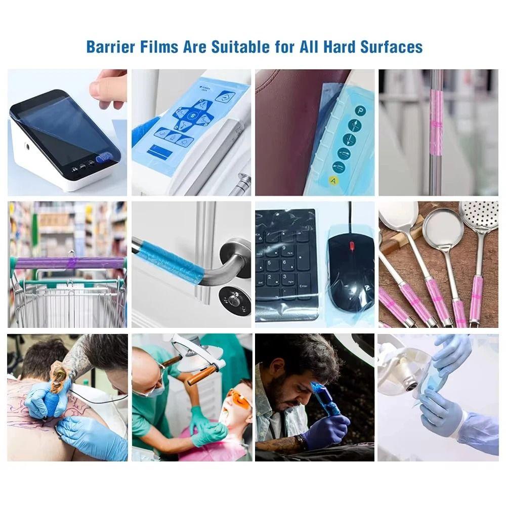1200 Stück/Rolle Wasserdichte dentale Barrierefolie Kunststoff Einweg Dentalschutzband Tattoo-Zubehör
