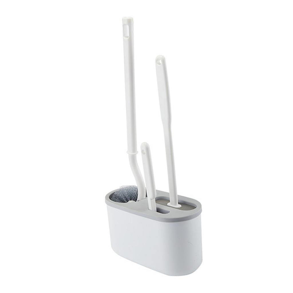 Toilet Brush Set   Handle Soft   Cleaning Brush Wall Hanging Toilet Brush Kit for Bathroom