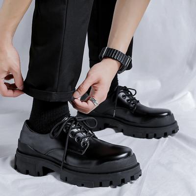 Fashion Derby Men's Leather Shoes Wedding Minimalist and Black Trendy Design Styles Outdoor Party Daily Office or Groom's Shoes Hot