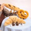 Fun Bread Knot Plush Toy - Pretzel, Baguette & Croissant Cute Doll