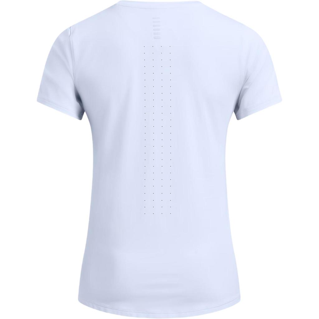 Under Armour Launch Elite Solid Versatile Short Sleeve Breathable T-Shirt Women Tops Rain-Cloud-Blue 1383364-464