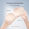 Seamless Push-Up Strapless Bra for Women with Small Chest - Sexy Cross Back, Wireless Side Support