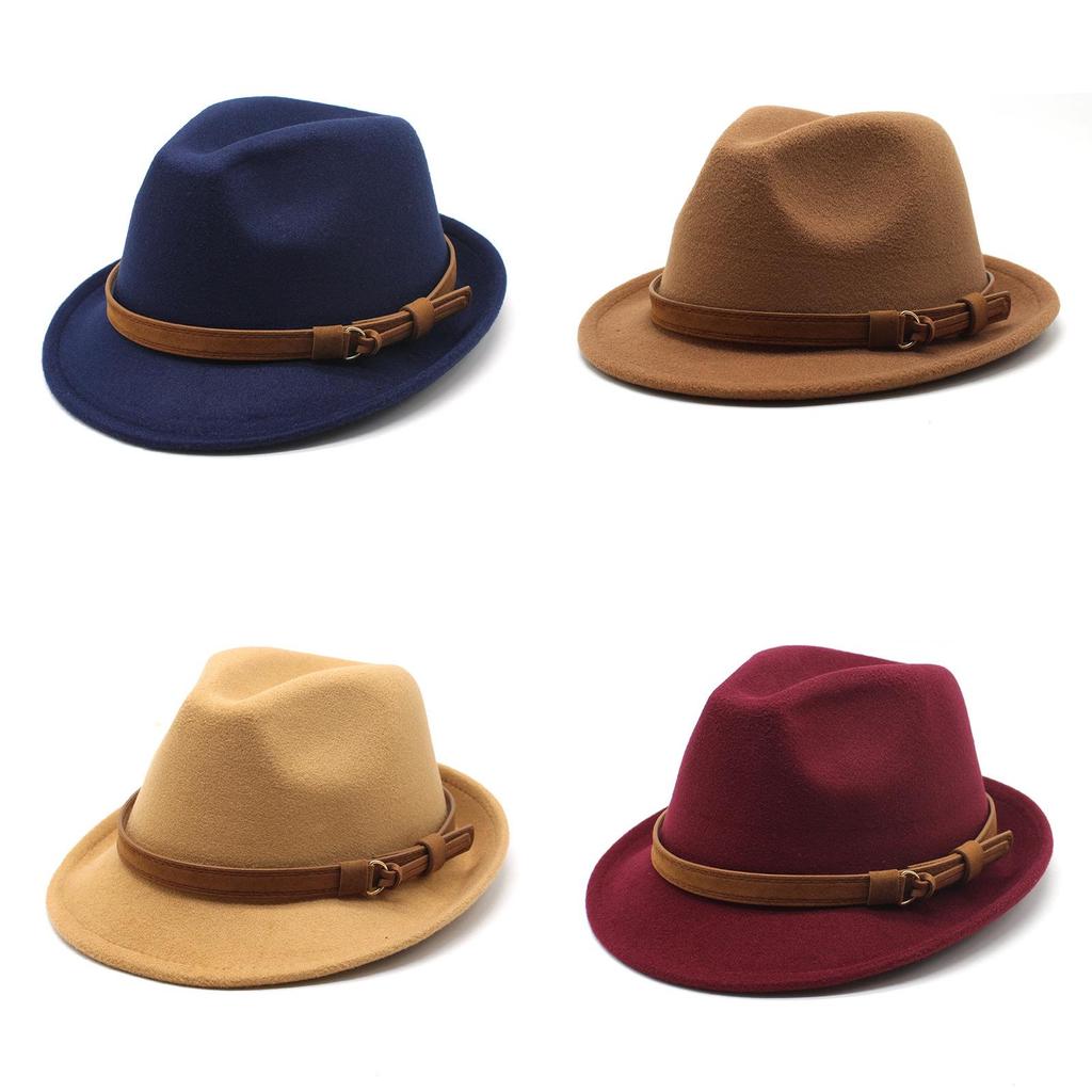Classic Wool Felt Hat For Men And Women Summer Sun Protection Formal Style
