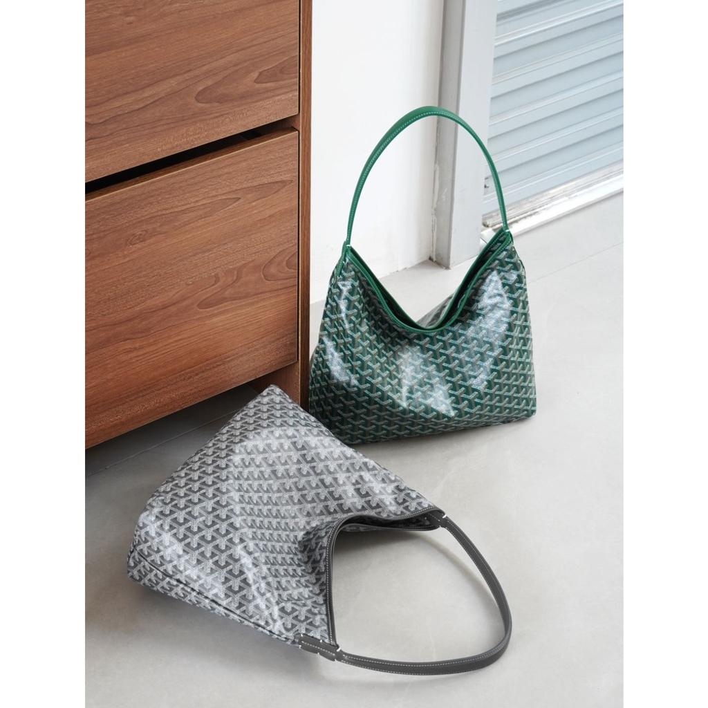 2025 new first-layer cowhide wax thread Goya hobo shoulder underarm bag mother and child bag genuine leather large-capacity tote bag