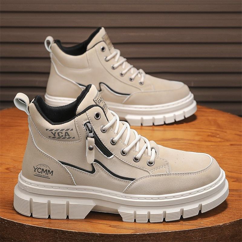 Martin Boots High-top New Winter British Style Retro Medium-top Thick-soled Heightening Casual Short Boots