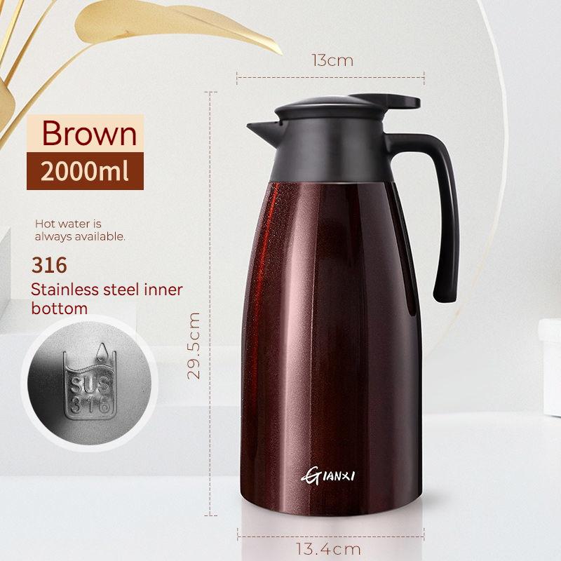 

GIANXI 48-hour Cold Coffee Thermos Stainless Steel Vacuum Bottle Office Thermos Bottle Household Hot Kettle