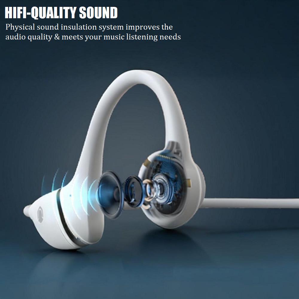 32GB Waterproof Bone Conduction Wireless Sports Headphones