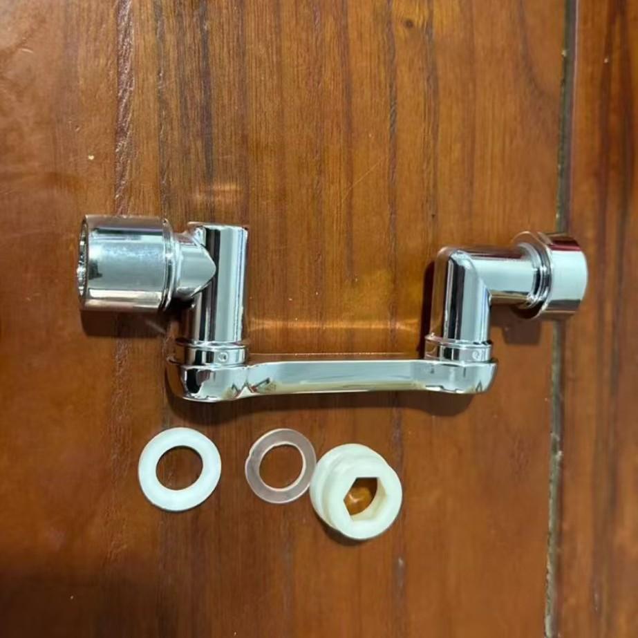 Universal 1080° Rotatable Splash-Proof Faucet Extender with Aerator