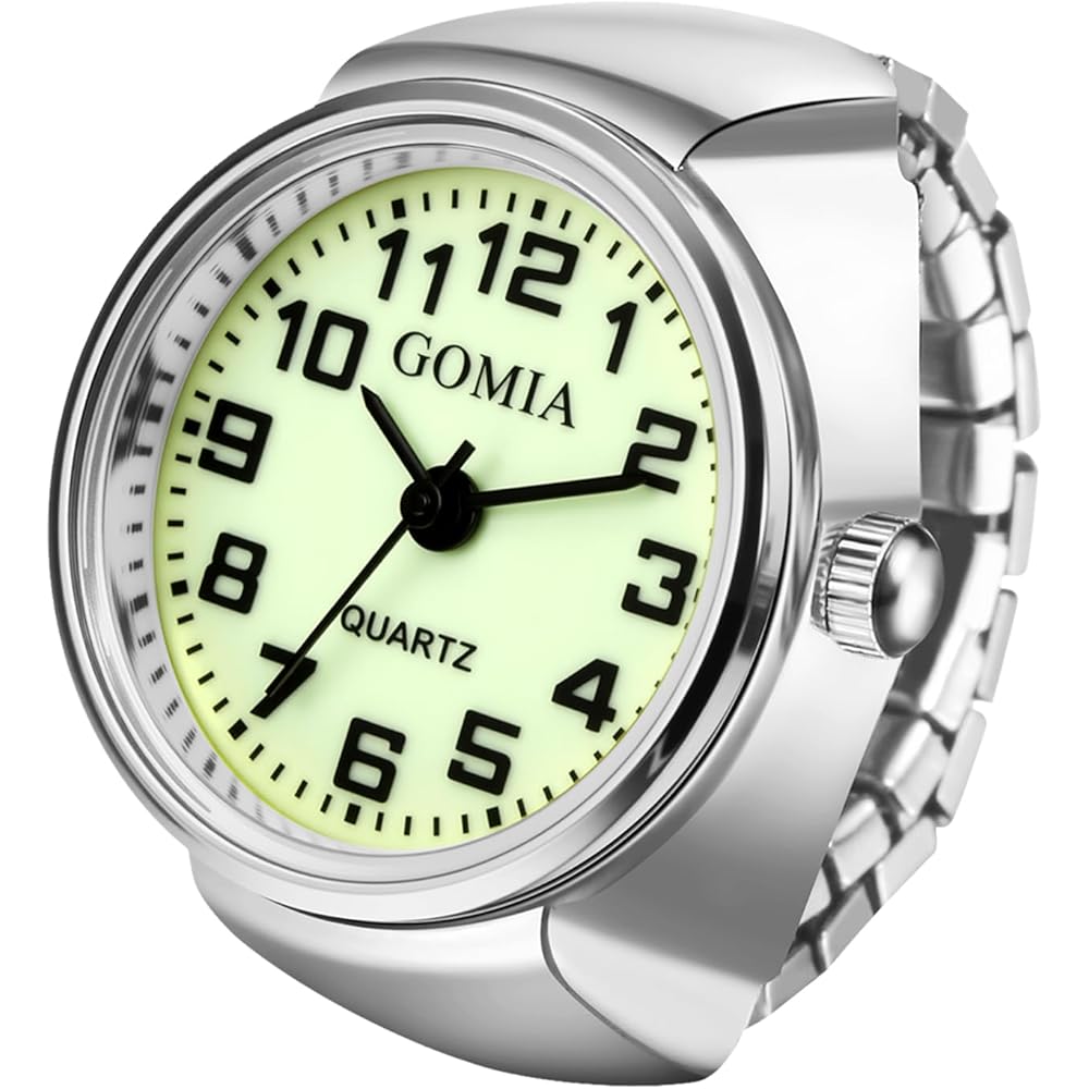 Fingerwatch Simple Ring Watch Casual Business Fashion Accessory Adjustable Size