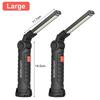 Portable COB LED Flashlight USB Rechargeable Foldable Car Repair Work Light Outdoor Camping Lighting Lantern Emergency Torch