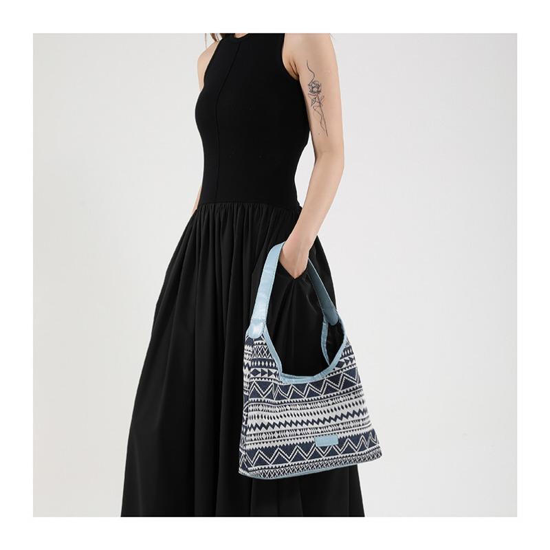 Geantă de umăr de primăvară și de vară pentru studenți de maree străină Geantă de clasă de îmbinare a culorilor zilnice