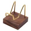 Walnut Crystal Display Holder Multifunction School Office Restaurant Tabletop