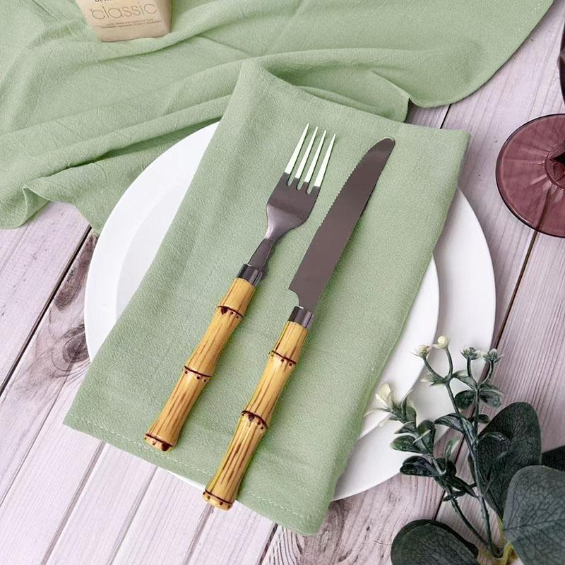 6pcs Cotton Cloth Napkins Summer Dinner Table Napkins Cloth Washable 16"×16"For Wedding Baby Bridal Shower Birthday Garden Party