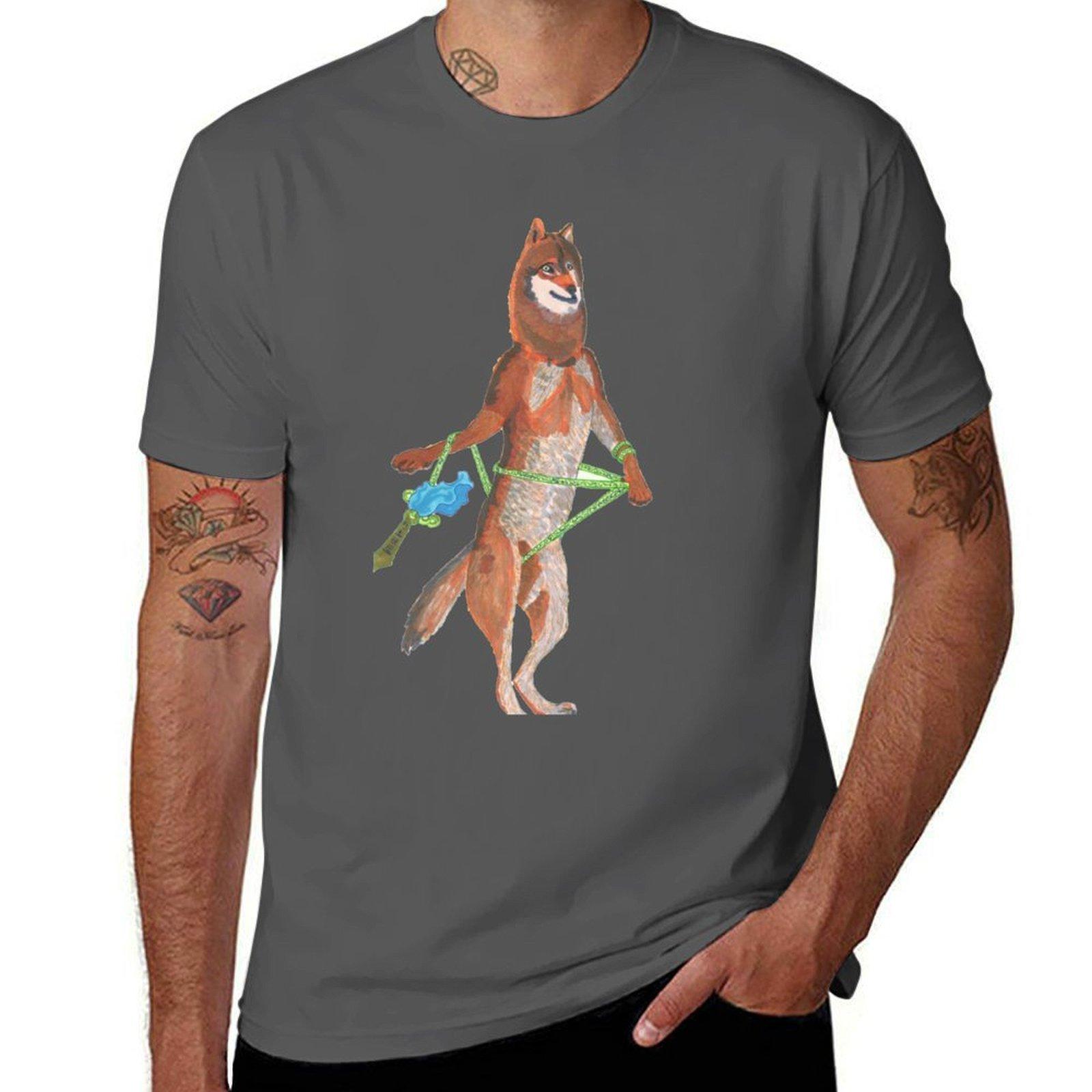 

Ropedart Wolf T-Shirt man t shirt heavy cotton man t shirt designer t shirt custom print T-Shirt 4XL