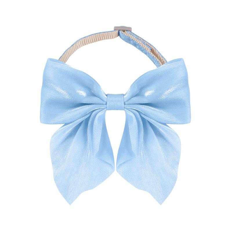 

Cat Collar Adjustable Pet Bow Tie Collars for Small Cats Dogs Fashion Fancy Kitten Necktie Buckle Necklace Pet Accessoreis S синій