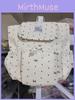 College Style Bow Dot Nylon Backpack For School And Travel With Laptop Storage