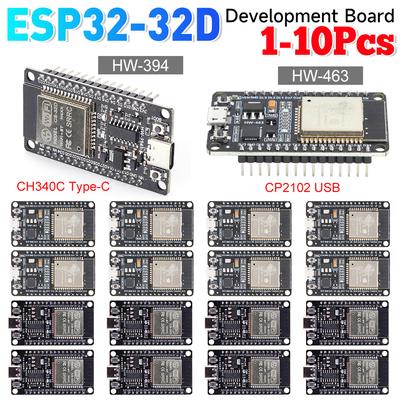 1-10PCS ESP32 -32D Development Board TYPE-C CH340C/ CP2102 WiFi+Bluetooth Ultra-Low Power Consumption Dual Core Wireless Module