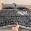 G5Z Winter Rabbit Plush Bed Sheet - Warm Velvet Mattress Blanket for Dorms