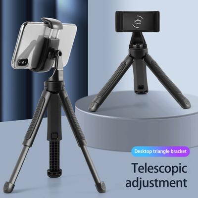 Tripé de mesa para telefone tripé, espaço estável, pernas, anti-queda, retrátil, economia de telefone, rotação de 360 ​​graus, selfie