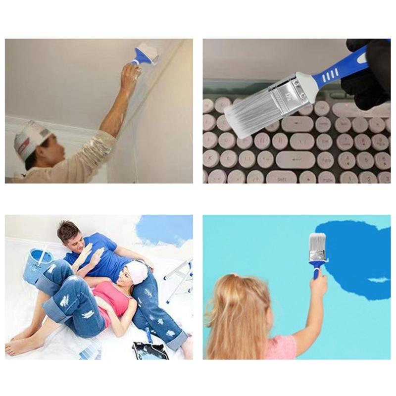 Paint Brush with Plastic Handle High Elasticity Pointed Wire For Painting, Dusting, Cleaning, Scribbling Widely Used
