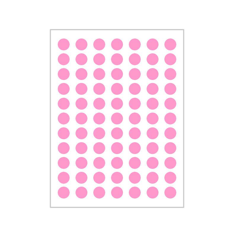 10 Colors Mixed Polka Dot Round Label Stickers: Small & Large, Red, Yellow, Blue, Green, Pink, White, Black, Orange