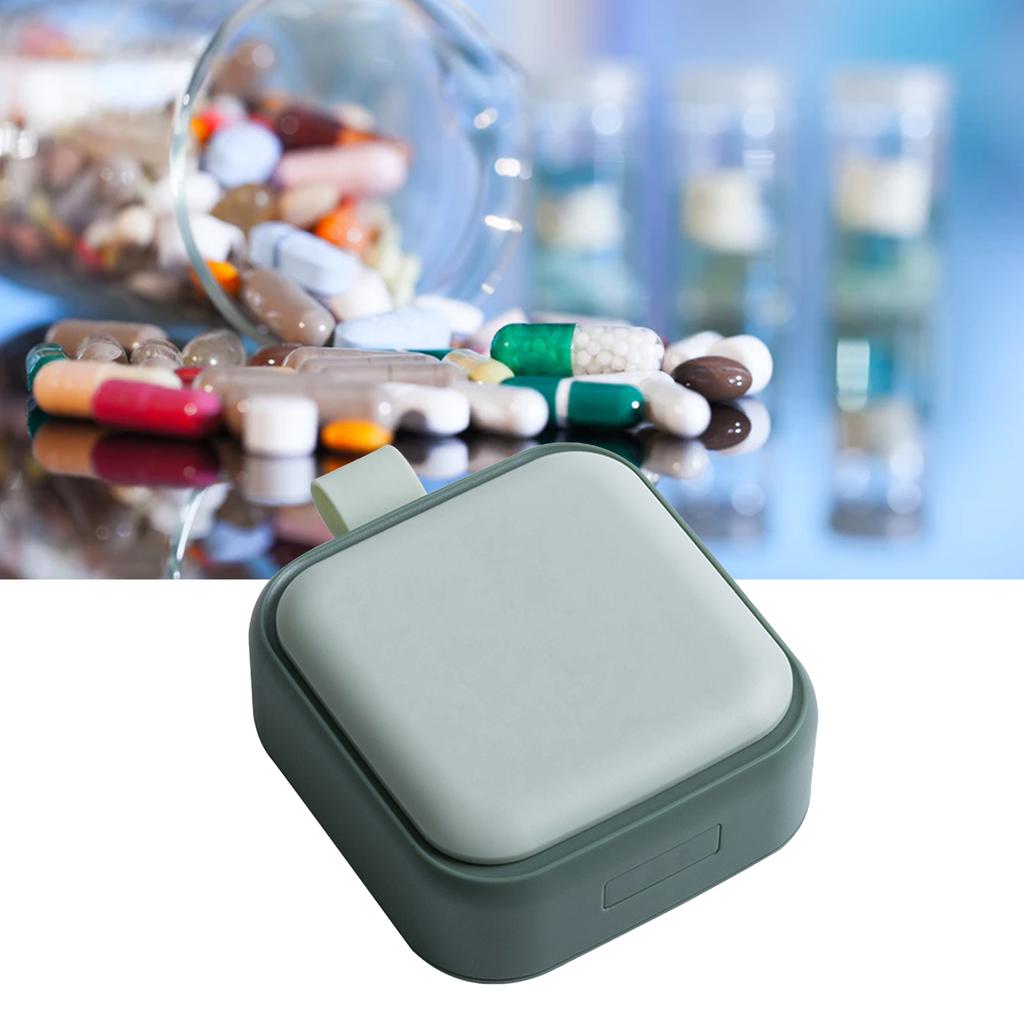 4 Compartments Travel Medicine Organizer Sealed Small Medicine Box Weekly Medicine Case Portable