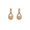 Copper Earrings Trendy With Water Drop Design And Opulent 14k Gold Plating For Stylish Women