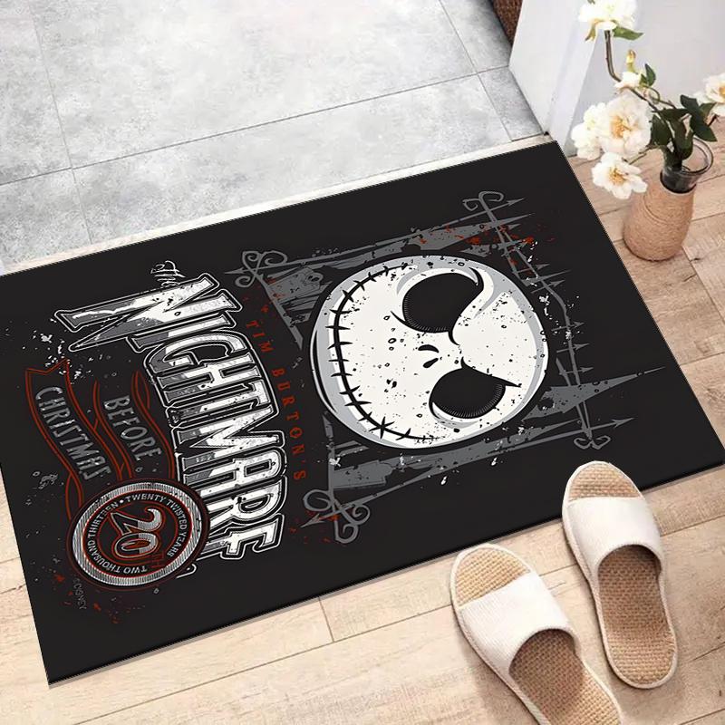1pc Jack Christmas3 Design Printed Area Rug Carpet for Bedroom Living Room Home Decor Rugs Mat Non Slip Mat Rug for Bedside