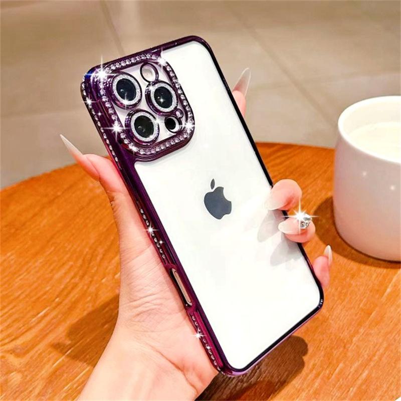 Glitzer Diamant Hülle für iPhone 16 15 Pro Max 14 Plus 13 12 Hülle Samsung Galaxy S25 Edge S23 Ultra S24 FE A56 A36 A26 A16 A55 A35 A25 A15 A54 A34 A14