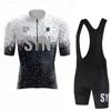 Herren Radtrikot Shorts Set Schnelltrocknend Atmungsaktiv Fahrradbekleidung Rennrad
