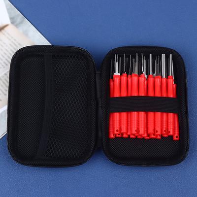 Kit de 21 Piezas de Herramientas para Extracción de Terminales de Coche Extractor de Pines de Conectores Eléctricos de Automóvil Herramienta de Extracción de Engarces de Cables Para Reparación de Arnés de Cableado
